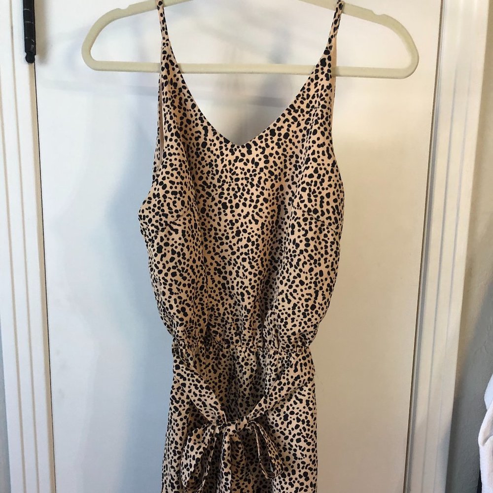 She + Sky Leopard Romper - Medium